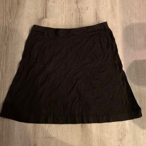 Black midi skirt